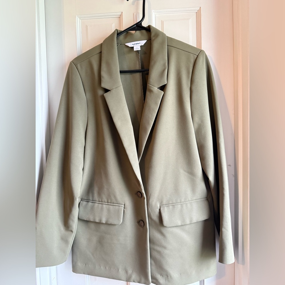 Old Navy women's olive green blazer